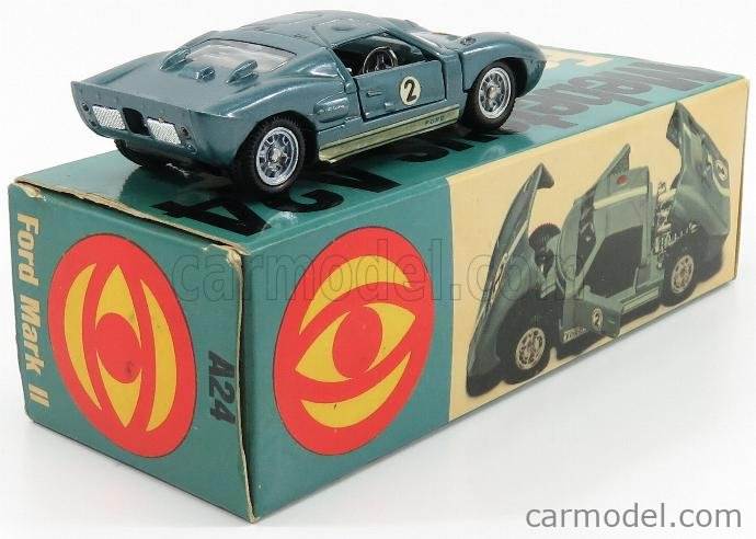 MEBETOYS MATTEL A24 Scala 1/43 | FORD USA MARK II N 2 BLUE MET
