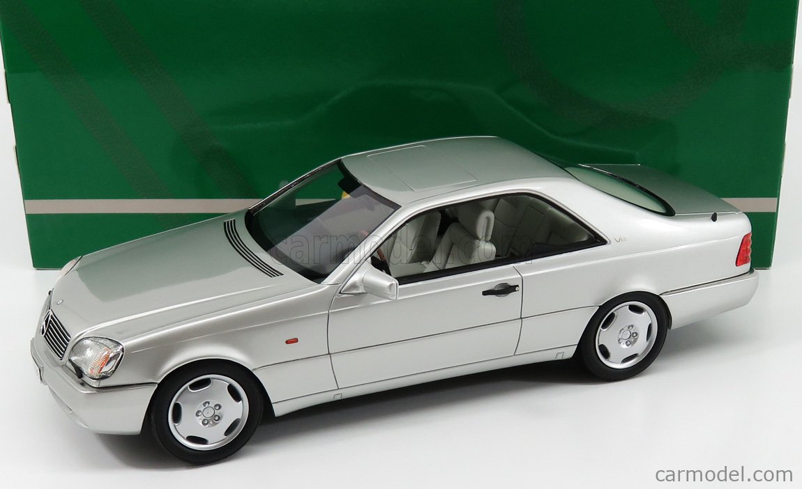 Mercedes-Benz 600SEC C140 rot met 1992 1:18 Cult Scale Models 