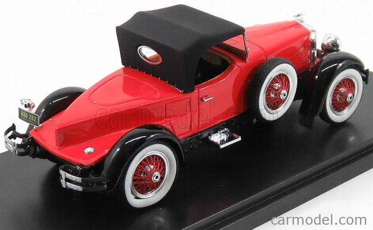 Modèle réduit Stutz - Black Hawk Speedster Closed 1928 - Rouge Noir 1/43