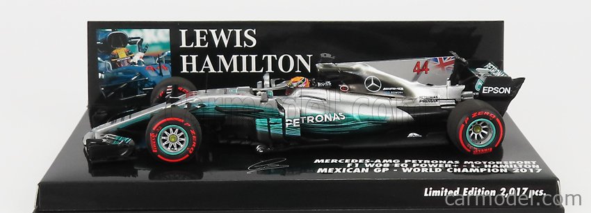 ミニチャンプス 1/43 メルセデス W08 ハミルトン ロシアGP 2017