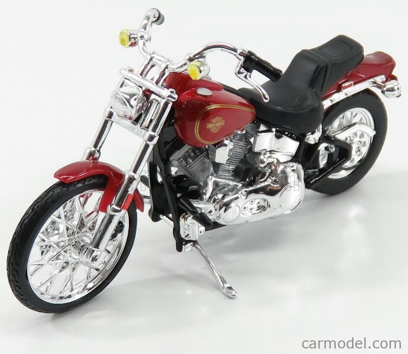 Harley-Davidson FLSTS 1:10 白赤 ① Maistno Harley Davidson Heritage Springer FLSTS Model Diecast