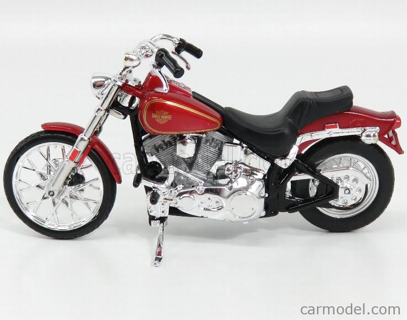 Harley-Davidson FLSTS 1:10 白赤 ① Maistno New 2013 Harley-Davidson Softail® Deluxe Birch White / Ember