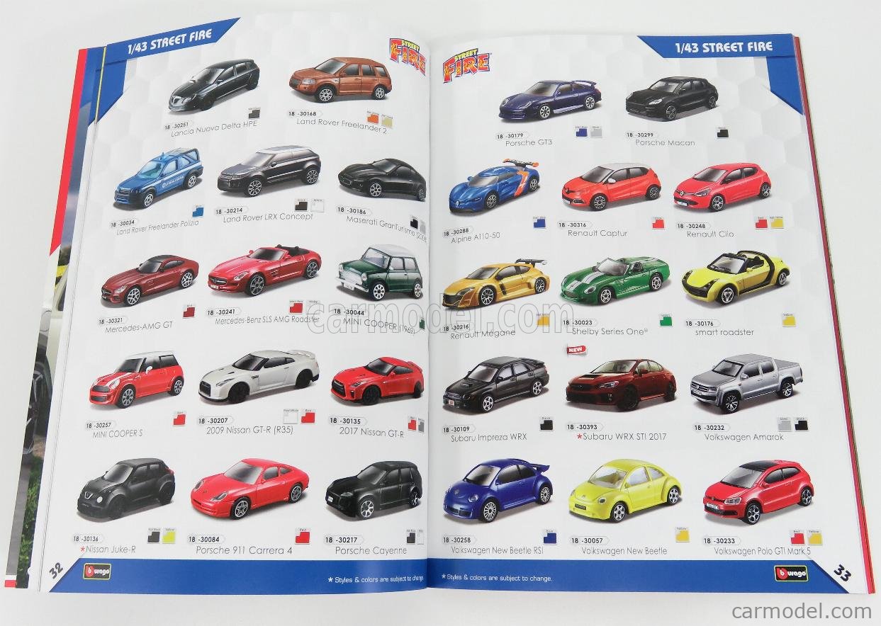 BURAGO BUCAT2018 Scala / CATALOGO BURAGO CATALOGUE DIECAST 2018 95