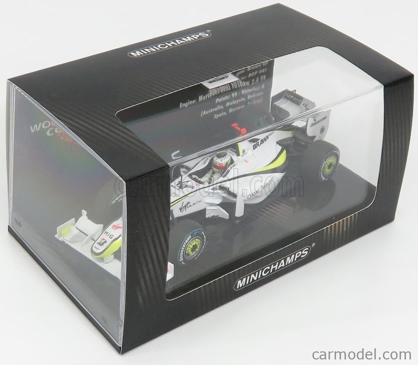 MINICHAMPS 436090022 Jenson Button World Champion 2009 Brawn GP Bgp001 1 43 for sale online