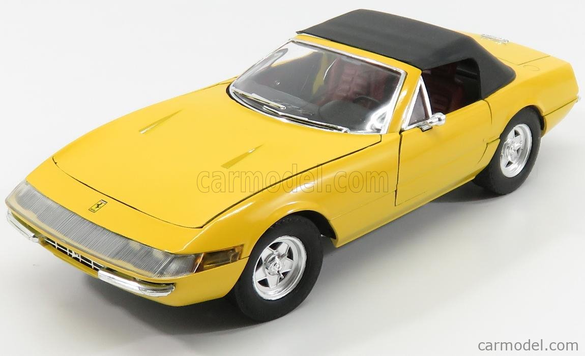 SOLIDO 8018 Scale 1/18 | FERRARI 365 GTS SPIDER CLOSED 1968 YELLOW