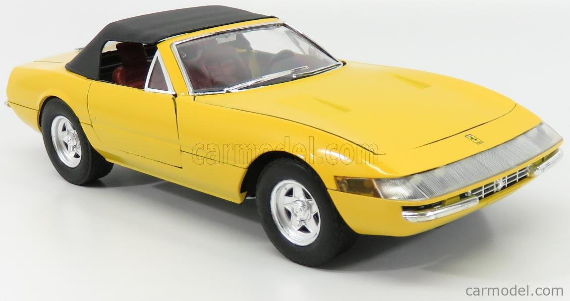 SOLIDO 8018 Scale 1/18 | FERRARI 365 GTS SPIDER CLOSED 1968 YELLOW