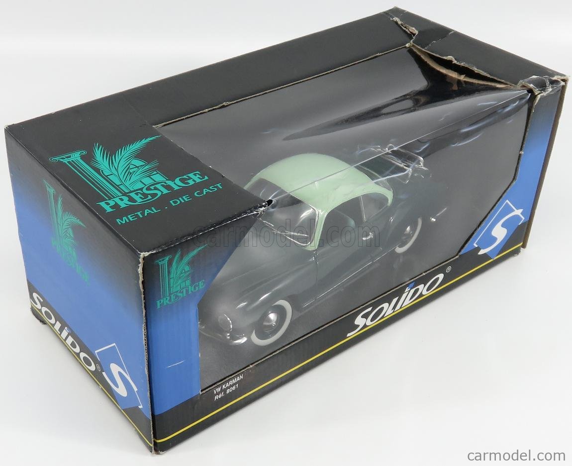 SOLIDO 8061 Scale 1/18 | VOLKSWAGEN KARMANN GHIA 1957 2 TONE GREEN