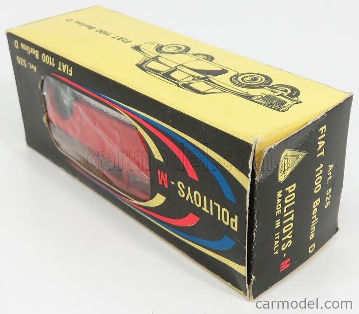 POLITOYS POLISTIL POLMS526 Scale 1/43 | FIAT 1100 D 1962 - 1 ISSUE RED