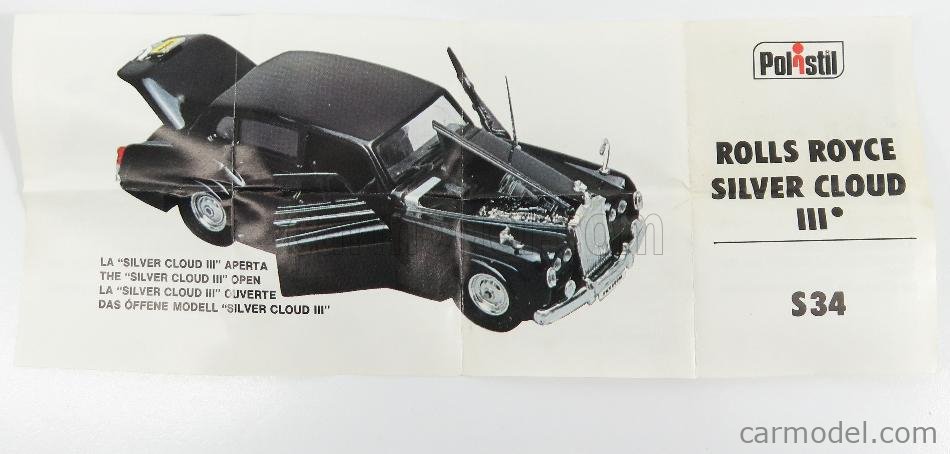 DIV0 VOITURE 1/50 SEEROL : Rolls Royce Silver Cloud (blister d'époque) EUR 7,90 - FR