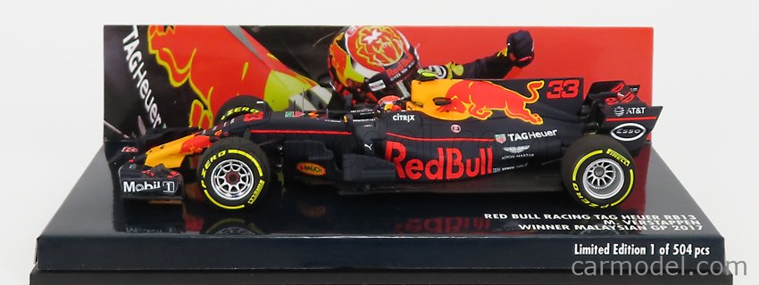 RED BULL - F1 RB13 TAG HEUER N 33 WINNER MALAYSIAN GP 2017 MAX VERSTAPPEN