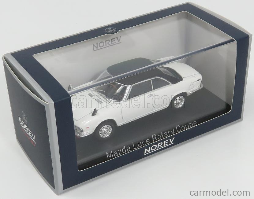 NOREV 800642 Scale 1/43 | MAZDA LUCE ROTARY COUPE 1969 WHITE MATT BLACK