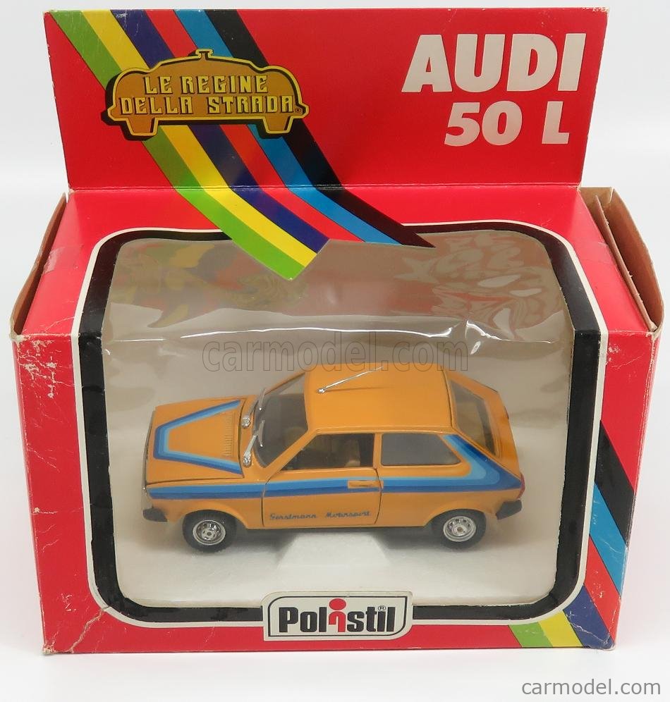 POLITOYS POLISTIL S646 Scala 1 25 AUDI 50L YELLOW BLUE