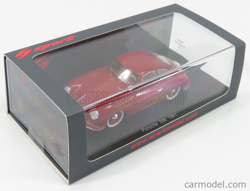 SPARK-MODEL S4919 Scale 1/43 | PORSCHE 356 COUPE 1951 RED