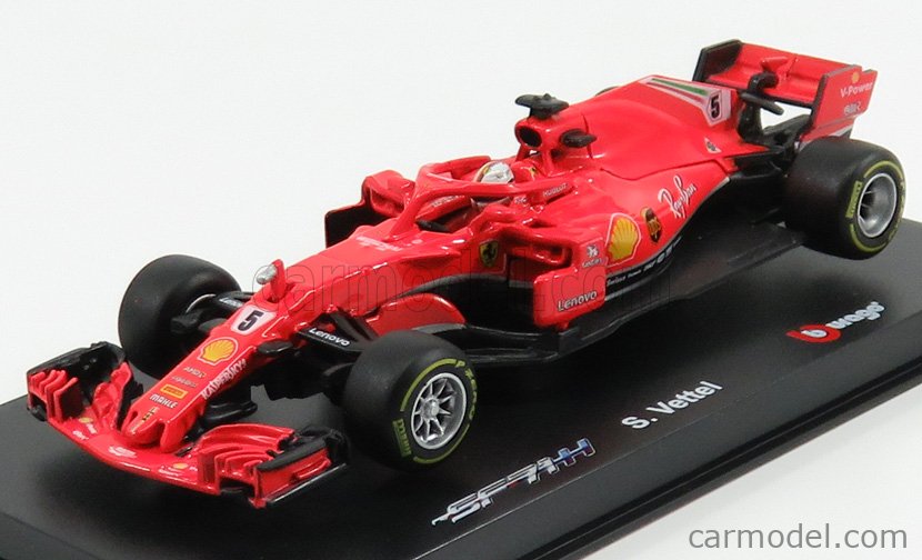 New 2018 1:43 Scale Ferrari F1 SF71H Racing car 5#Sebastian Vettel Diecast Model 