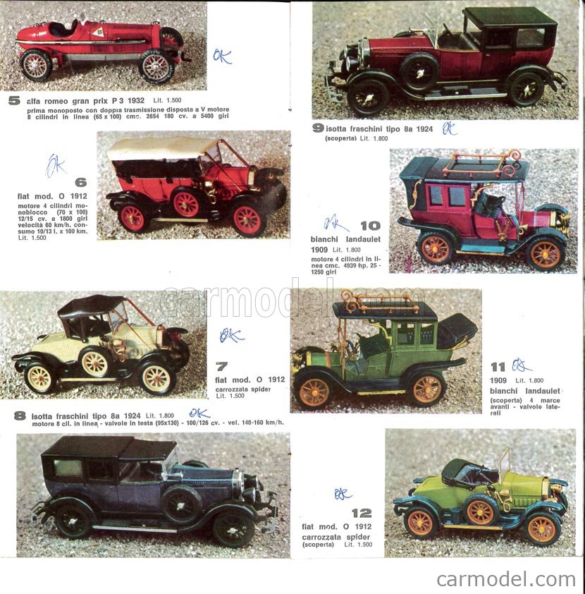 RIO Automobili d'epoca per Amatori Catalogue Catalog Catalogo Katalog 