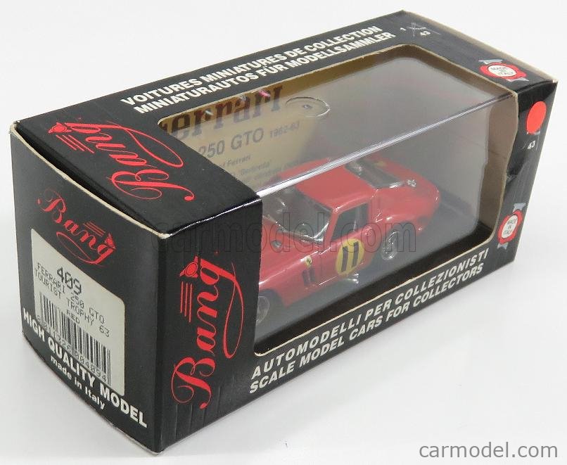 BANG 0426 Scale 1/43 | FERRARI 250 TDF COUPE N 22 GP DE PARIS 1960 RED
