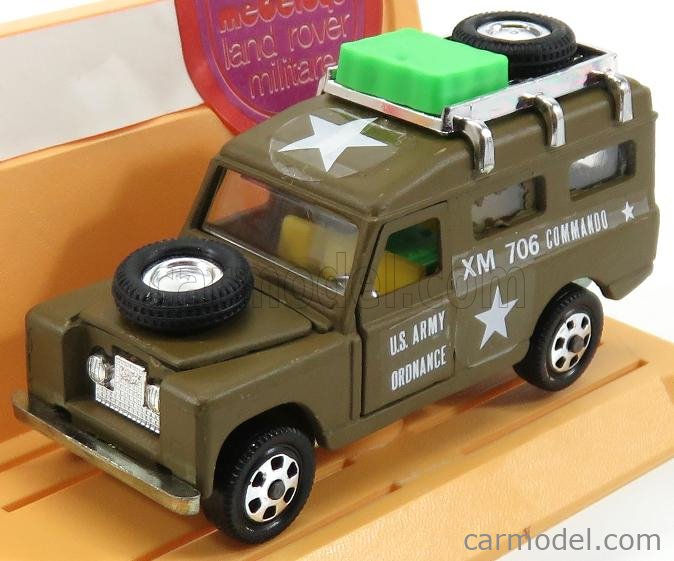 MEBETOYS MATTEL A67 Scale 1/43 | LAND ROVER LAND U.S. ARMY COMMANDO GREEN