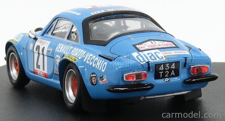TROFEU TR0827 Echelle 1/43 | RENAULT ALPINE A110 N 7 2nd RALLY TOUR DE