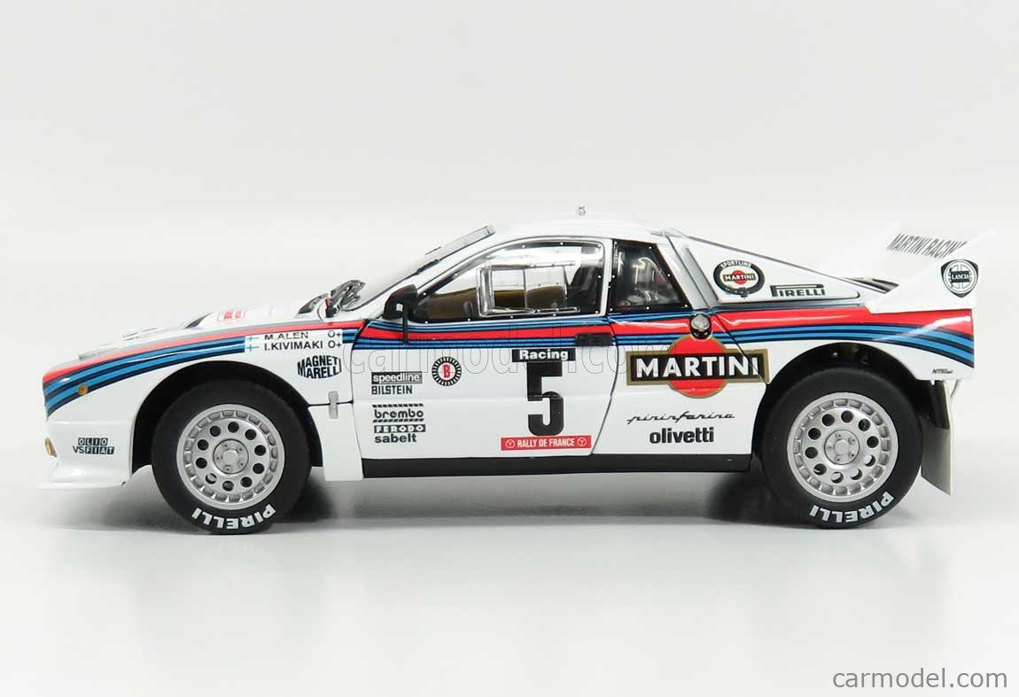 Kyosho 1/18 Lancia Rally 037 Martini 1985 N°8 – Miniature Diecast Neuve