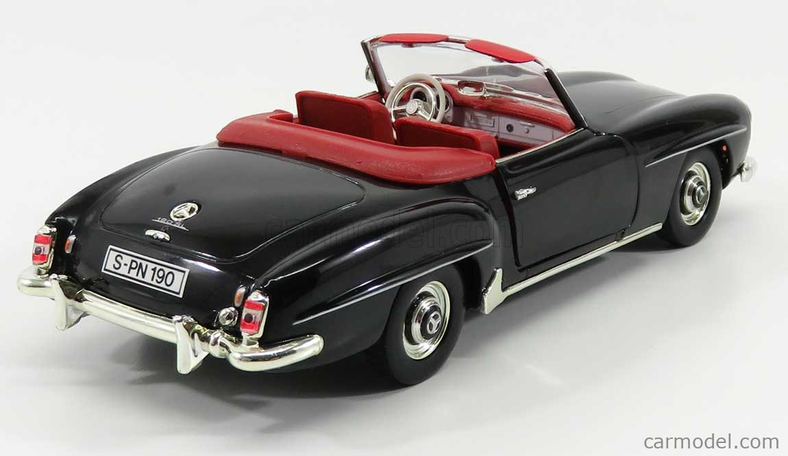 ERTL 07464 Scale 1/18 | MERCEDES BENZ 190SL (W121) CABRIOLET 1955 BLACK