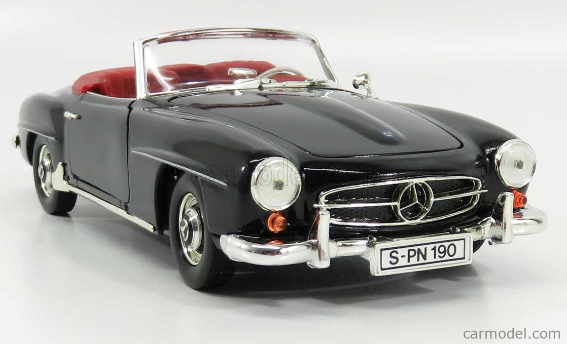 ERTL 07464 Scale 1/18 | MERCEDES BENZ 190SL (W121) CABRIOLET 1955 BLACK