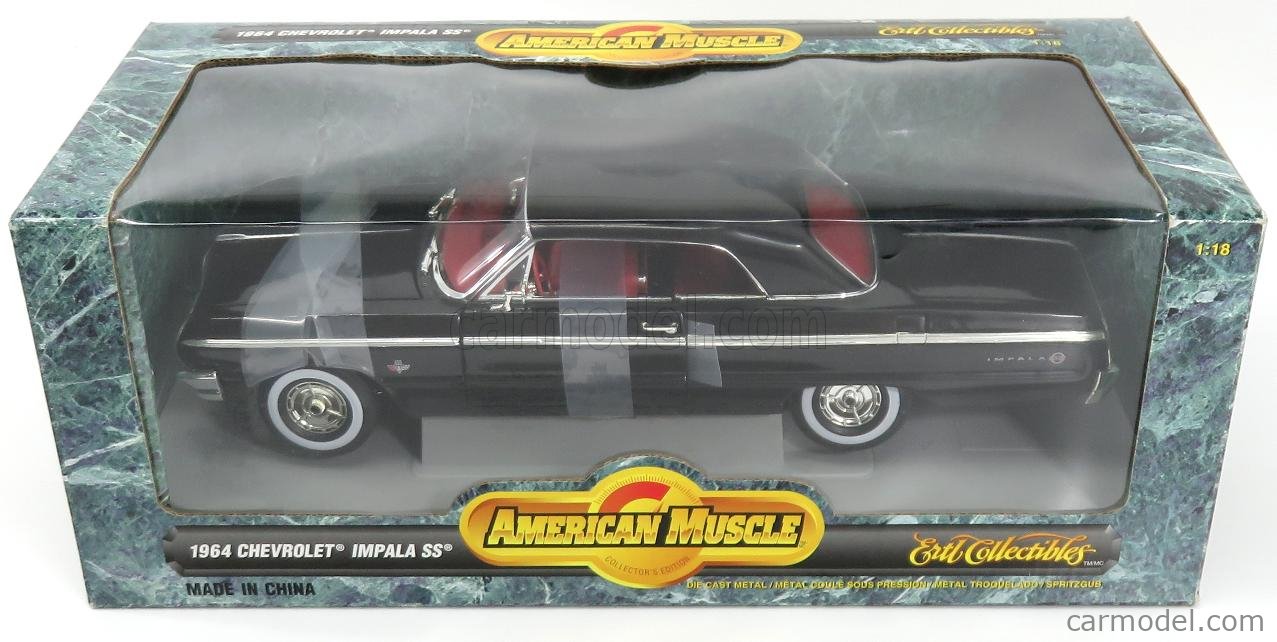 ERTL 07838 Scale 1/18 | CHEVROLET IMPALA SS COUPE 1964 BLACK