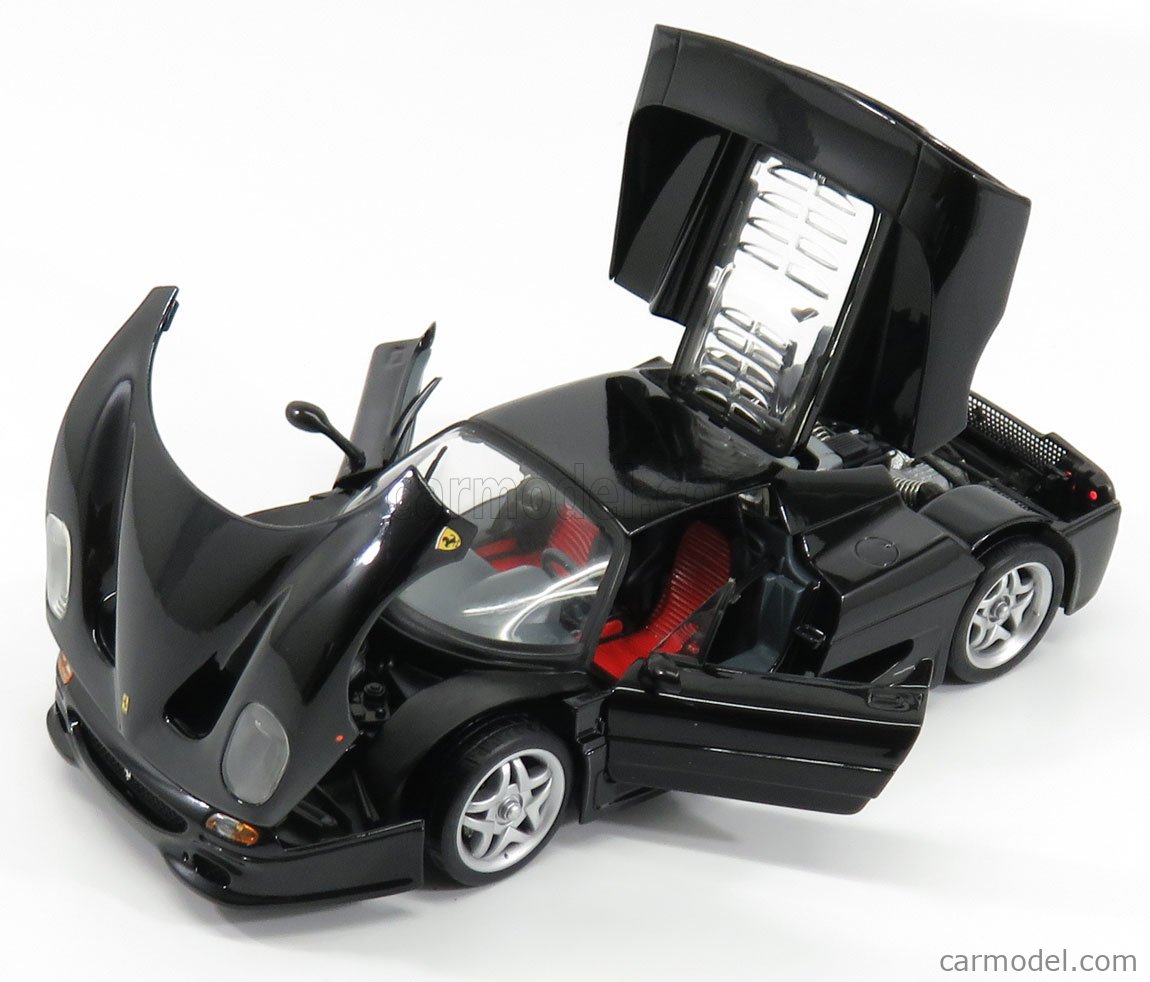 MATTEL HOT WHEELS 23910 Scale 1/18 | FERRARI F50 1995 BLACK