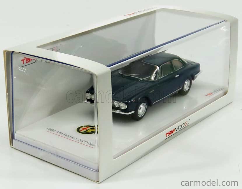 Alfa Romeo Sprint 2600 1964 Bleu Marine - Modèle Réduit 1/43 TSM 430139 - Résine