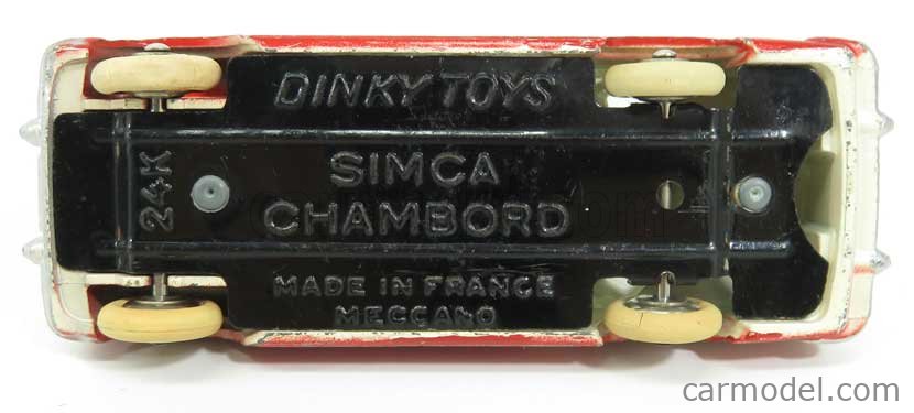 FICHE FASCICULE + Certificat Simca Chambord 1958 Dinky Toys 24K Atlas