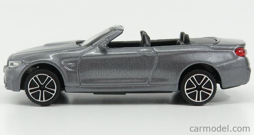 BMW M4 F83 Cabriolet 2014-17 grau grey metallic 1:43 Bburago 
