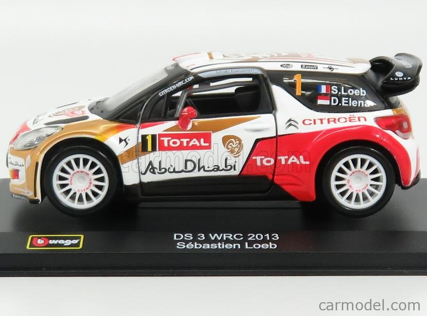 IXO 1/18 Citroën DS3 WRC N°1 - Rallye Argentine 2013 - S.Loeb / D.Elena