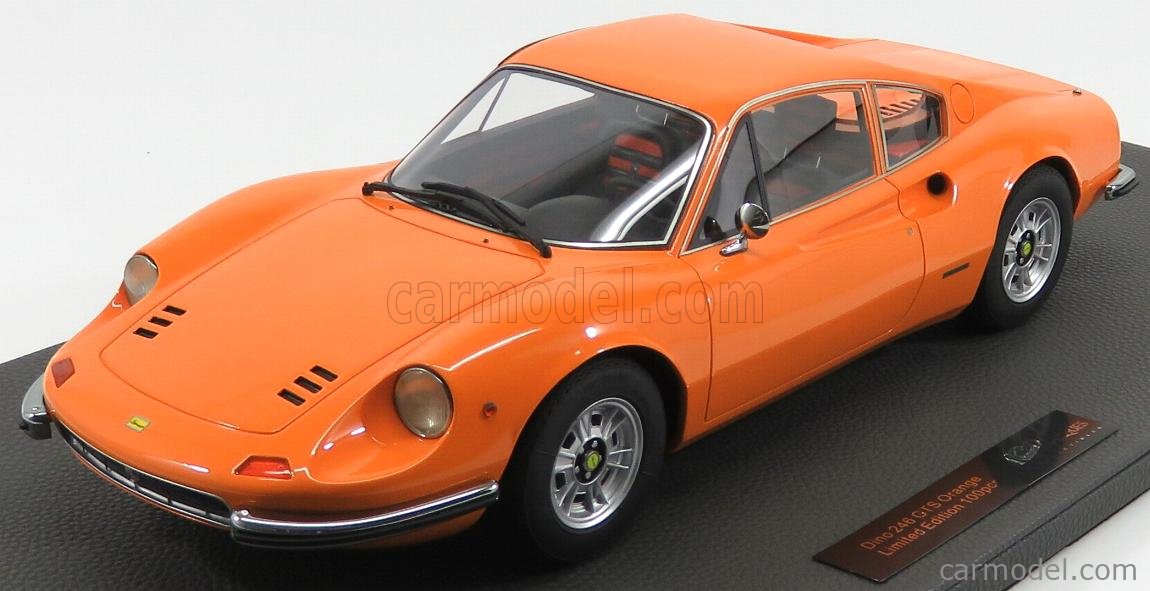 TOPMARQUES TM12-02I Scale 1/12 | FERRARI DINO 246 GT 1972 ORANGE