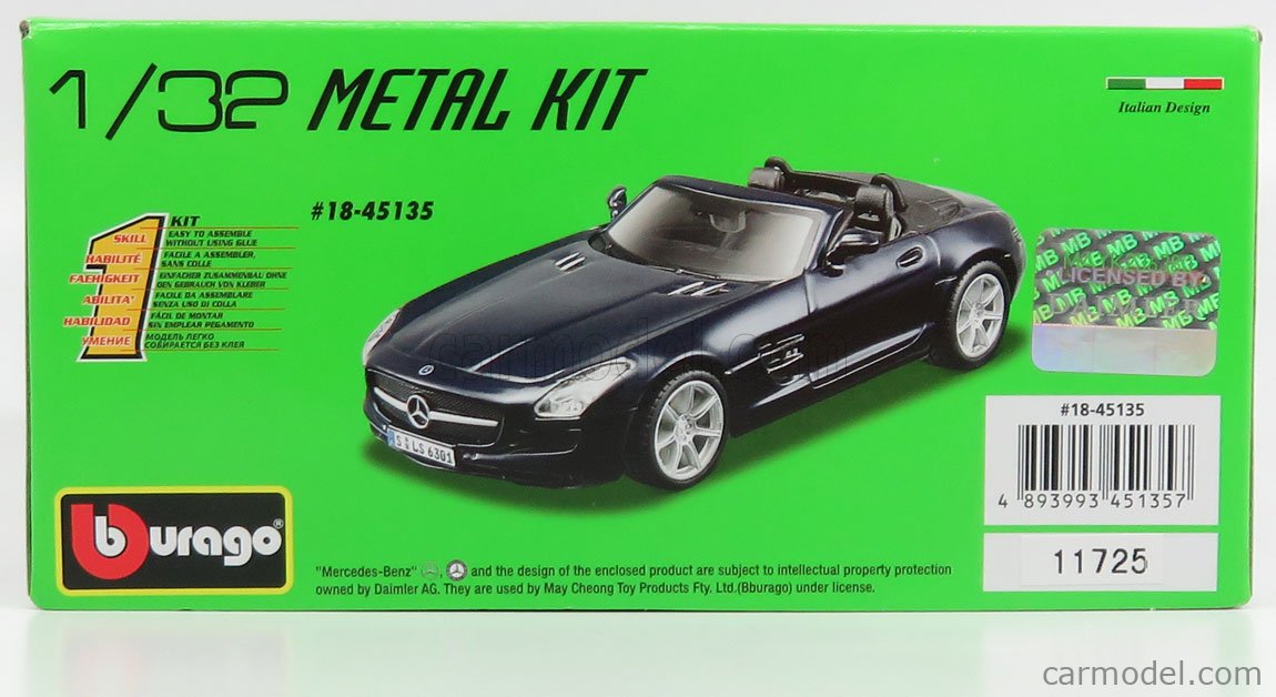 BURAGO BU45135-KIT Scale 1/32 | MERCEDES BENZ SLS ROADSTER 6.3 AMG ...