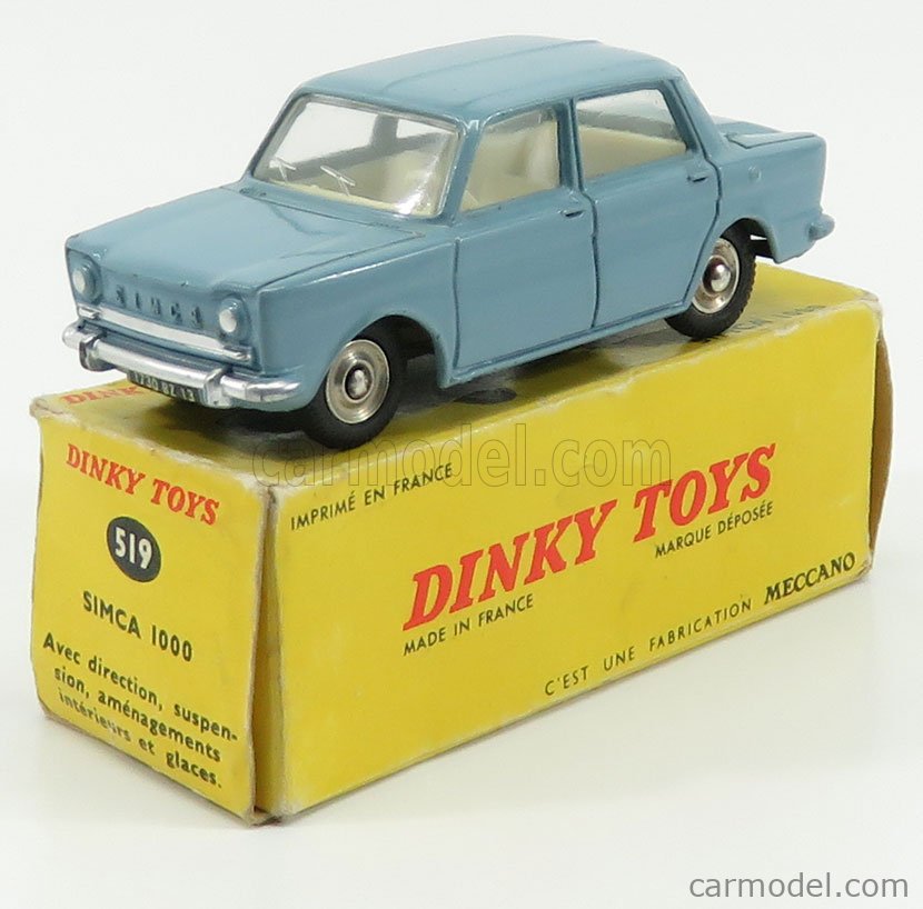 DINKY TOYS 1/43 DeAgostini 519 SIMCA 1000 Die-cast Car Model Collection Voiture 