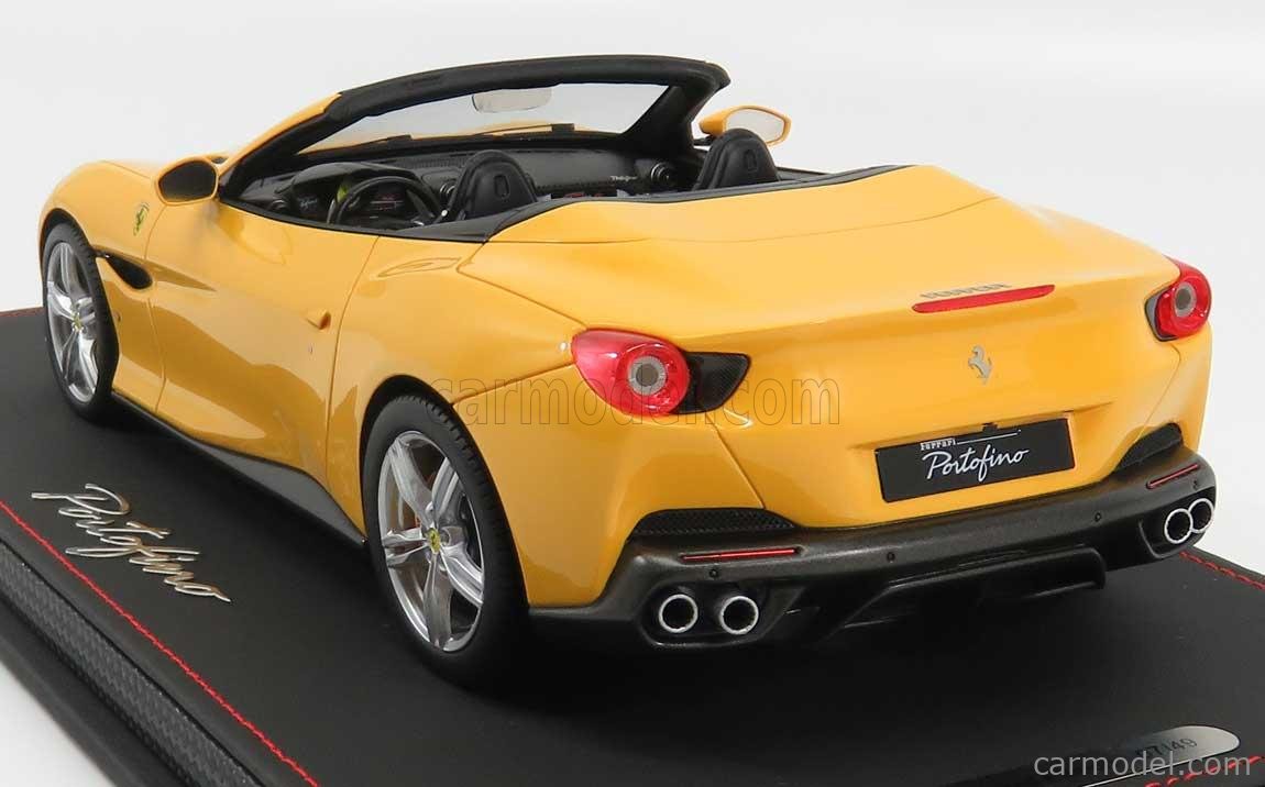 Miniature Bbr 1/43 Ferrari Portofino Cabriolet 2017, Jaune, édition Limitée 99 Pcs
