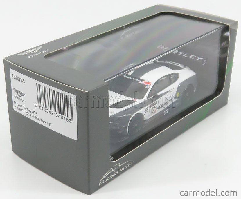 1/43 オールモストリアル ベントレー GT3 2014 #17  TSM 1:43 BENTLEY GT3 #8 DYSON RACONG 3RD PLACE SONOMA GRAND PRIX