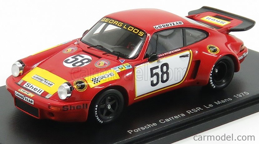 Miniature Spark 1/43 - Porsche 911 RSR 3.0 N°58 - 24h Le Mans 1974 - Haldi/Martin