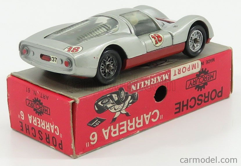 MERCURY-ITALY 61 Scale 1/43 | PORSCHE CARRERA 6 N 18 1967 SILVER