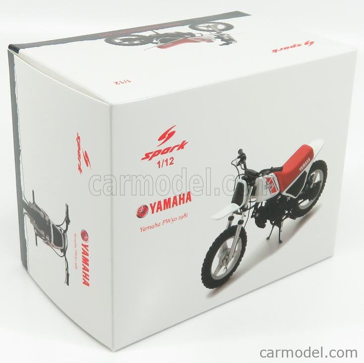 1:12 Spark yamaha pw50 1981 white/red 