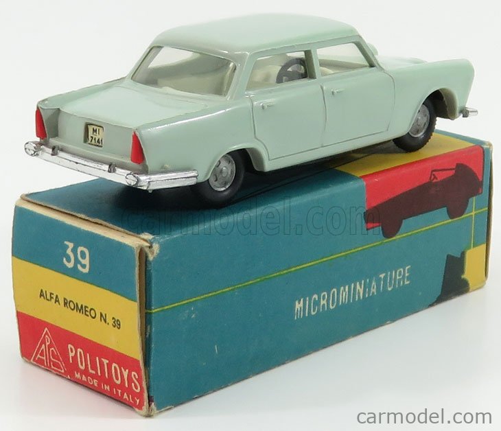 Micro-miniature Politoys Alfa Romeo 2000 Berline Prune, échelle APS - Occasion