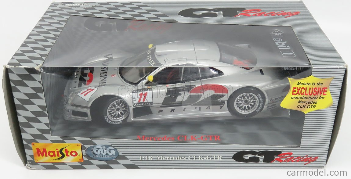 MAISTO 38848-11 Scale 1/18 | MERCEDES BENZ CLK-CLASS GTR D2 WARSTEINER ...