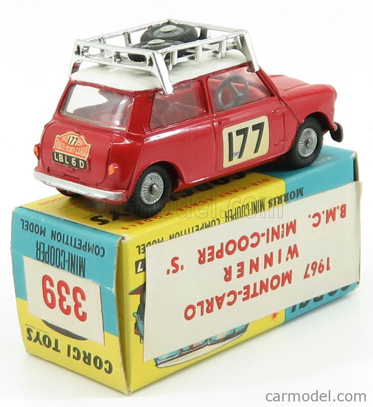 CORGI 339 Scale 1/43 | MORRIS MINI COOPER S N 177 WINNER RALLY ...