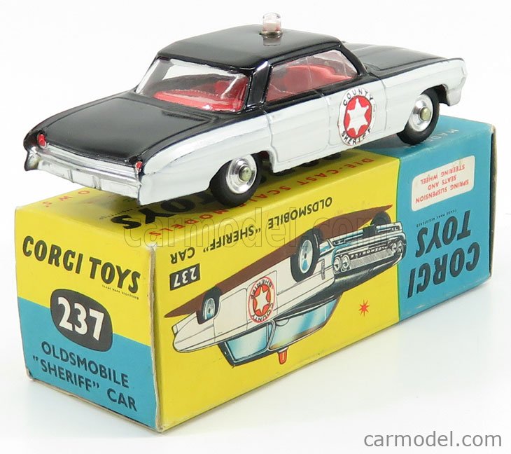 CORGI 237 Scale 1/43 | OLDSMOBILE SUPER 88 SHERIFF (POLICE) WHITE BLACK