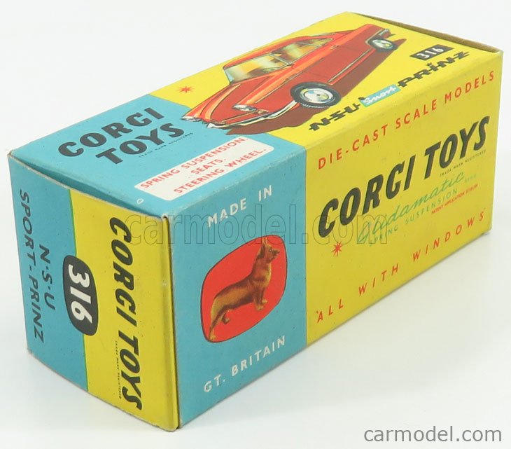 Corgi Toys NSUスポーツプリンツ 316 コーギーCORGI TOYSミニカー No.316 NSU スポーツプリンツ