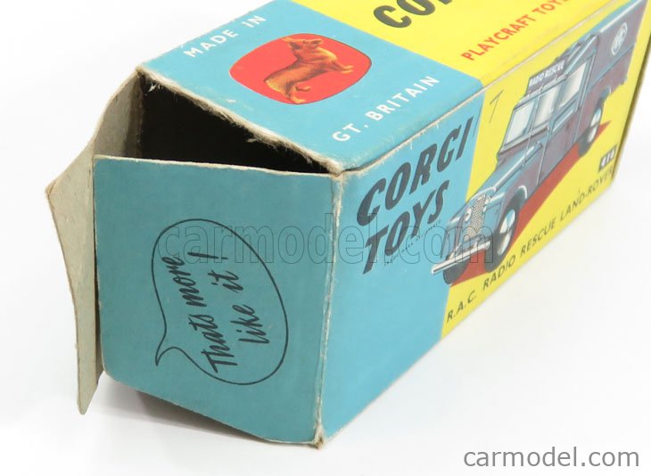 CORGI 416 Escala 1/43 | LAND ROVER LAND RAC RADIO RESCUE (1 ISSUE) BLUE