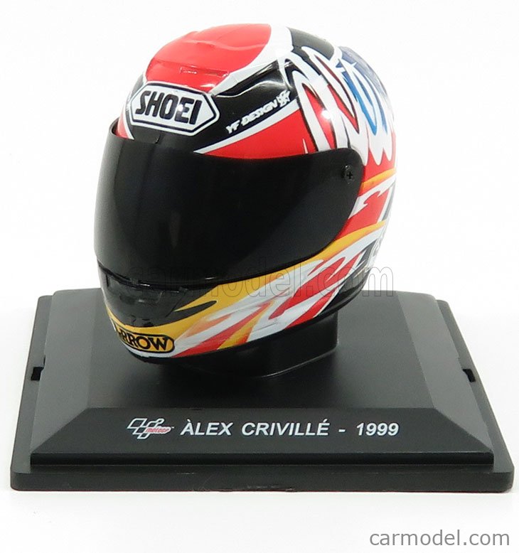 Helmet Casco Moto GP Alex Criville 1999 Scala 1/5 Nolan DeAgostini Nuovo 