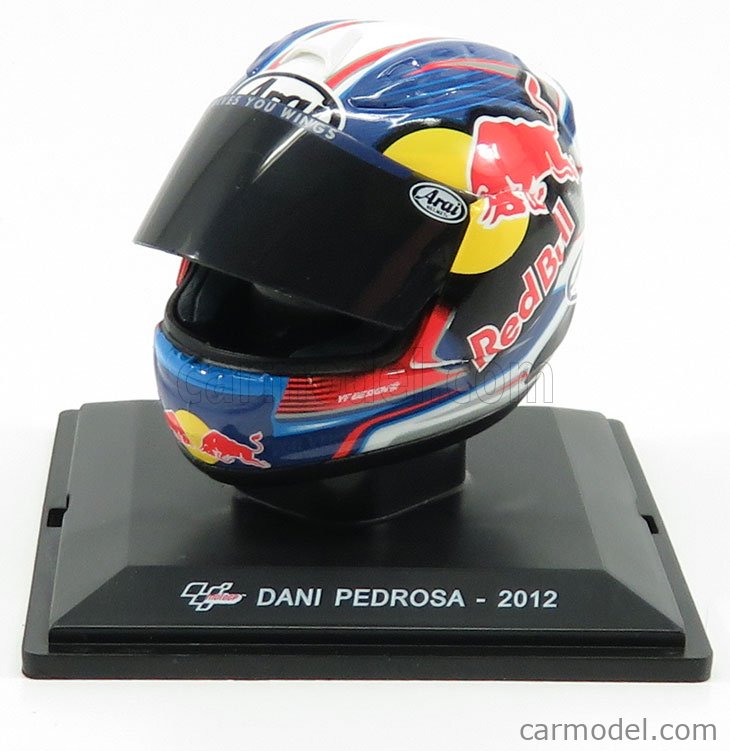 Helmet Dani Pedrosa motorcycle racer MotoGP 2012-1:5 Altaya Moto MC009 