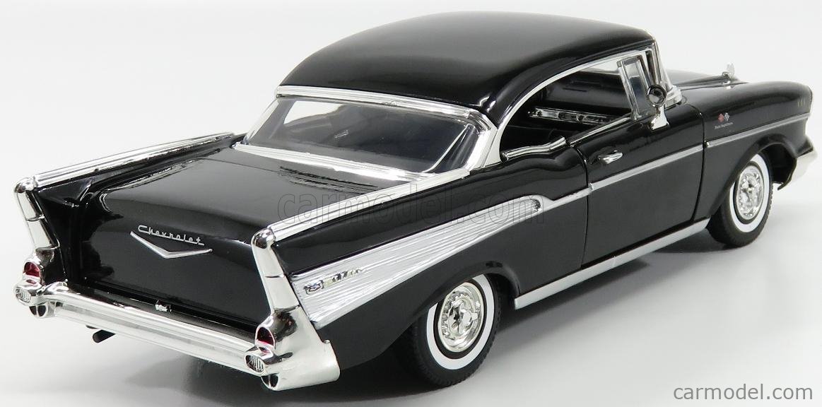 1957 MotorMax 1:18 CHEVROLET Bel Air black 