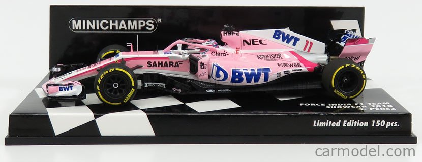 Sahara Force India F1 Mercedes Vjm11 Sergio Perez 2018 MINICHAMPS 1:43 417180011 