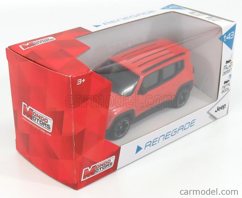 MONDO Diecast 1/43 Italian Style Jeep Renegade Orange Car Model 53140 Alloy Toy for sale online